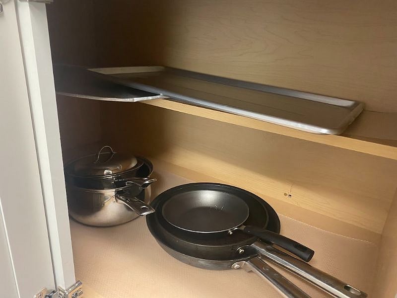 Well stocked kitchen.