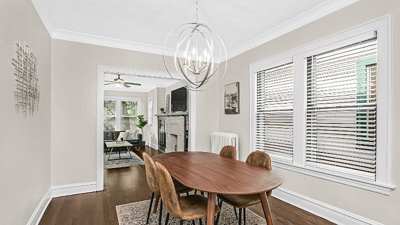 Dining Room with comfortable seating for 4.
