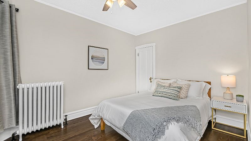 Bedroom 2 offers a comfortable memory foam queen bed with multiple pillow options, sure to meet your needs for a restful night's sleep.