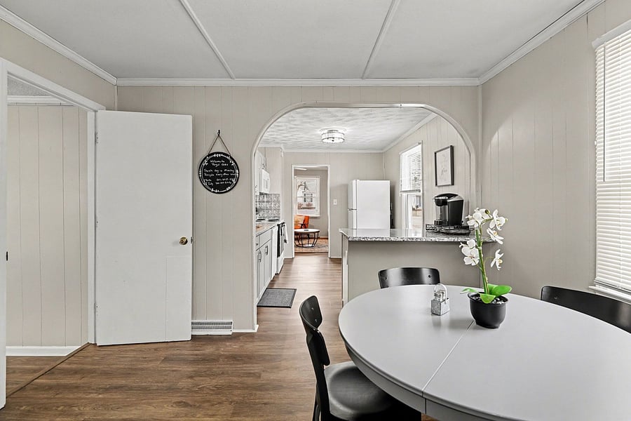 Bright kitchen with plenty of counter space
