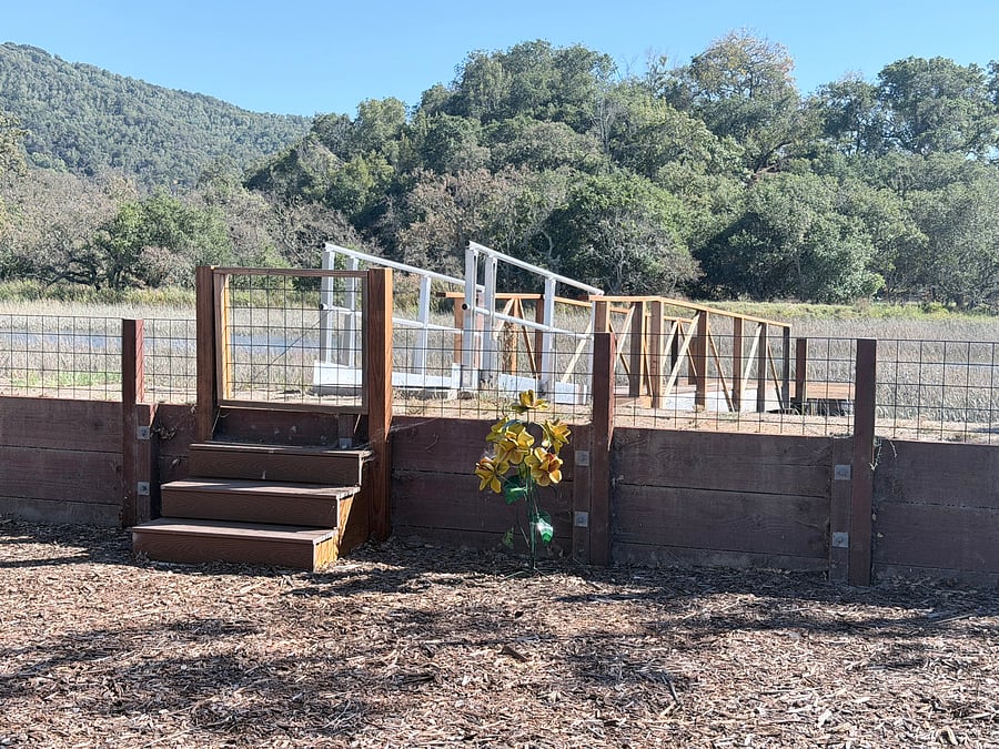 gate to wharf and floating dock