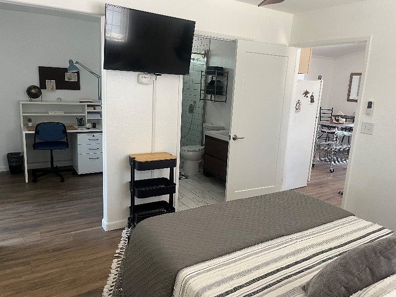 Office, bedroom TV, & bathroom