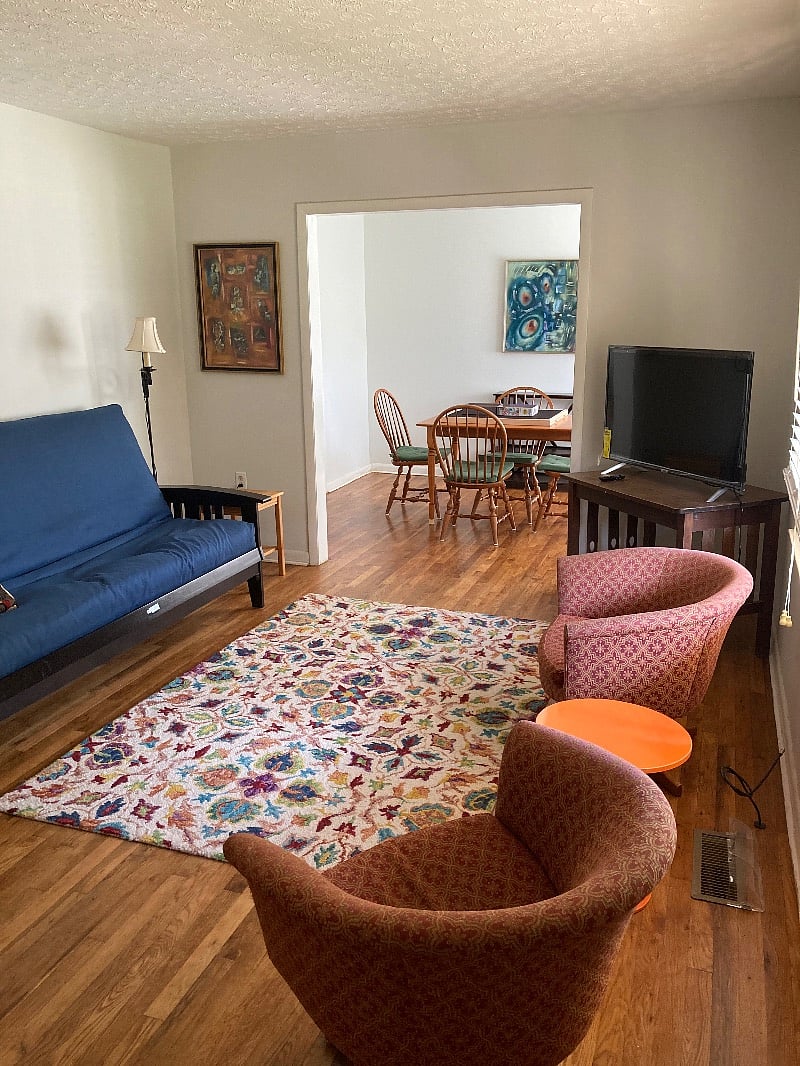 Living Room with Roku TV