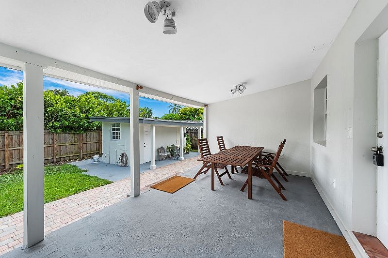 Patio with Dining Table