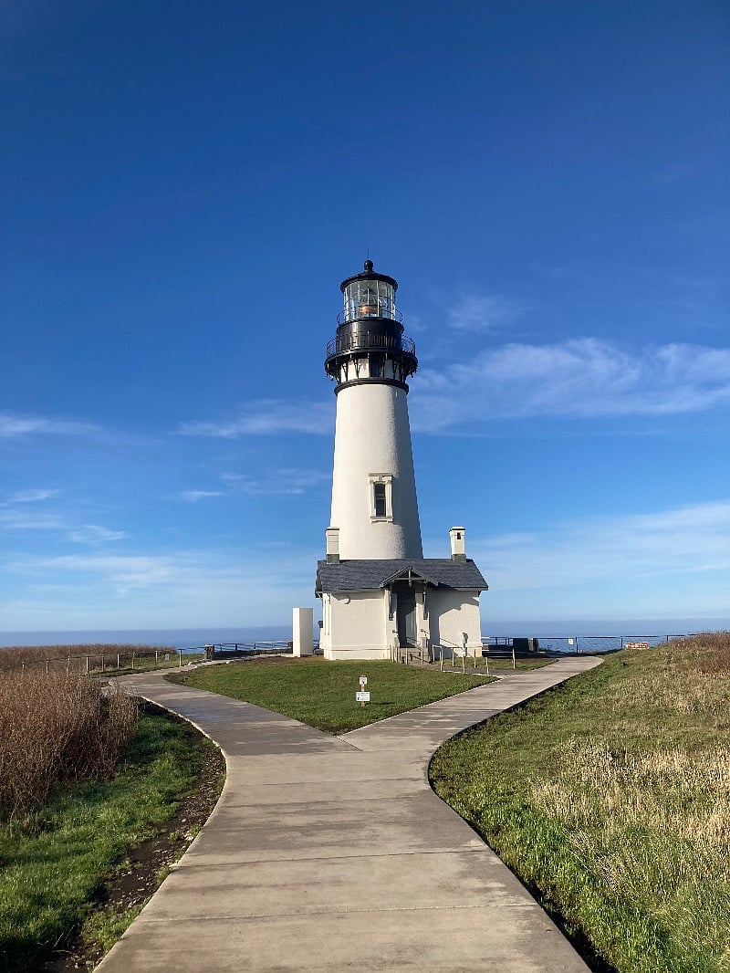 Either walk or take a short drive to the Yaquina historic lighthouse.