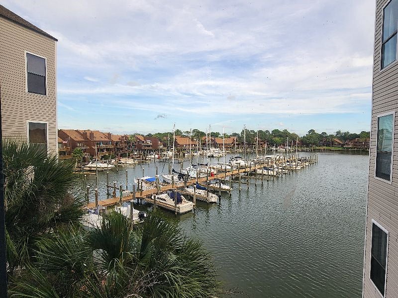 Marina view from the 2nd floor hallway.