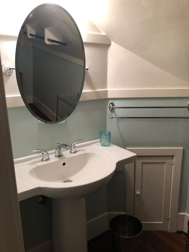 Sink in dressing area of bedroom 2