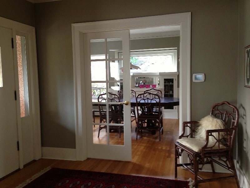Dining room and entry