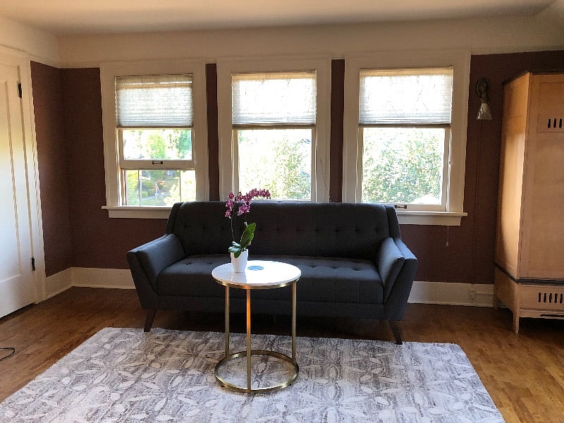 Master Bedroom with large walk in closet. North facing.