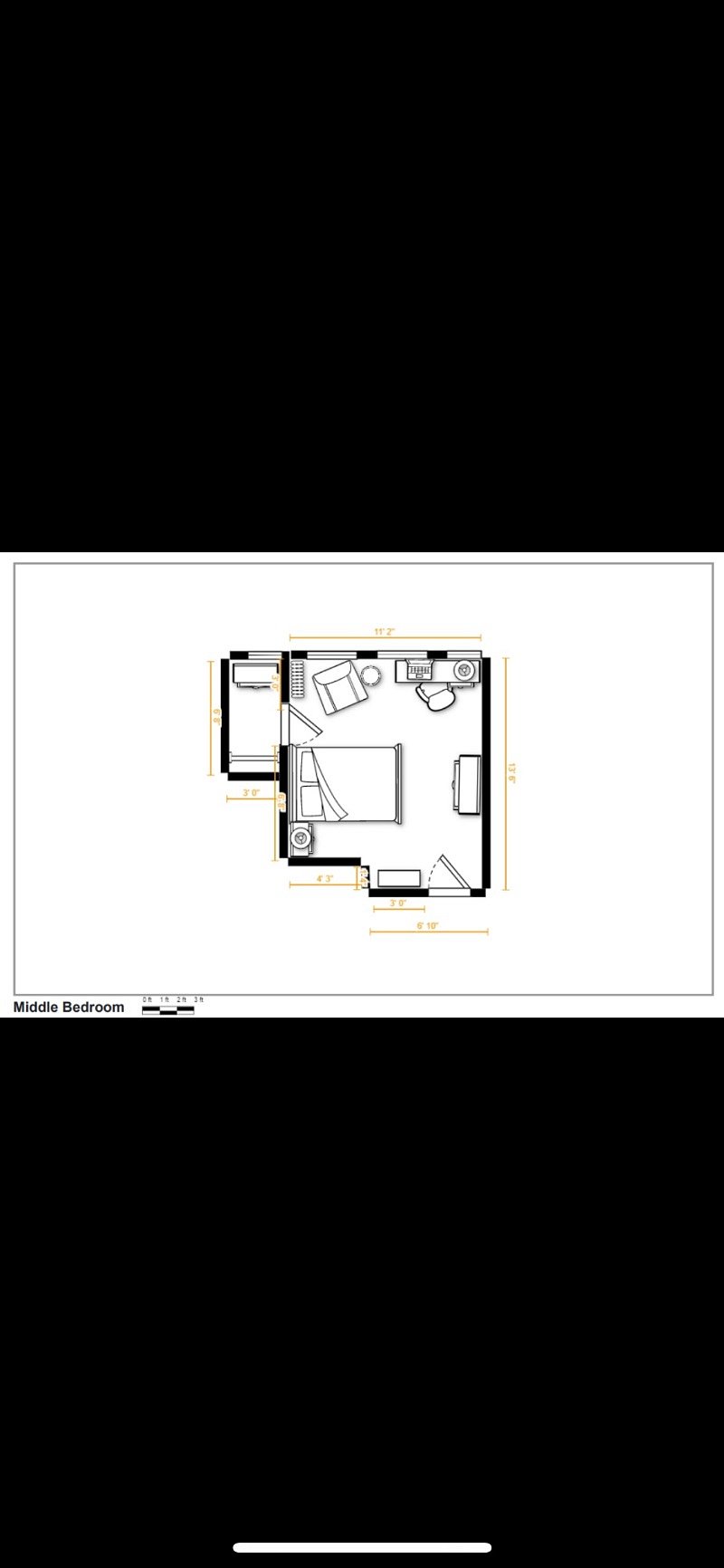 Bedroom 3/Guest room for the special occasion you may have guests.