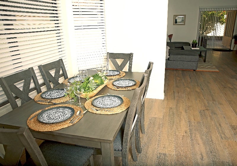 Q2: Dining nook leading into living room