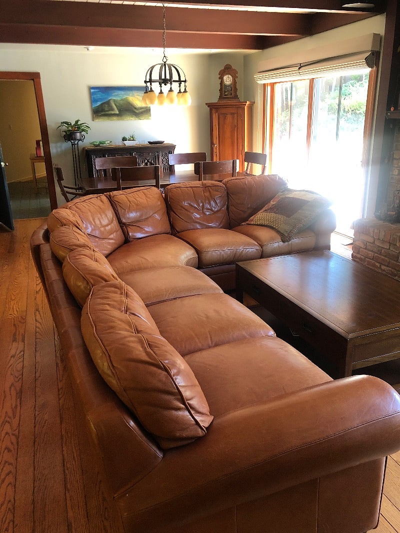 leather sectional sofa