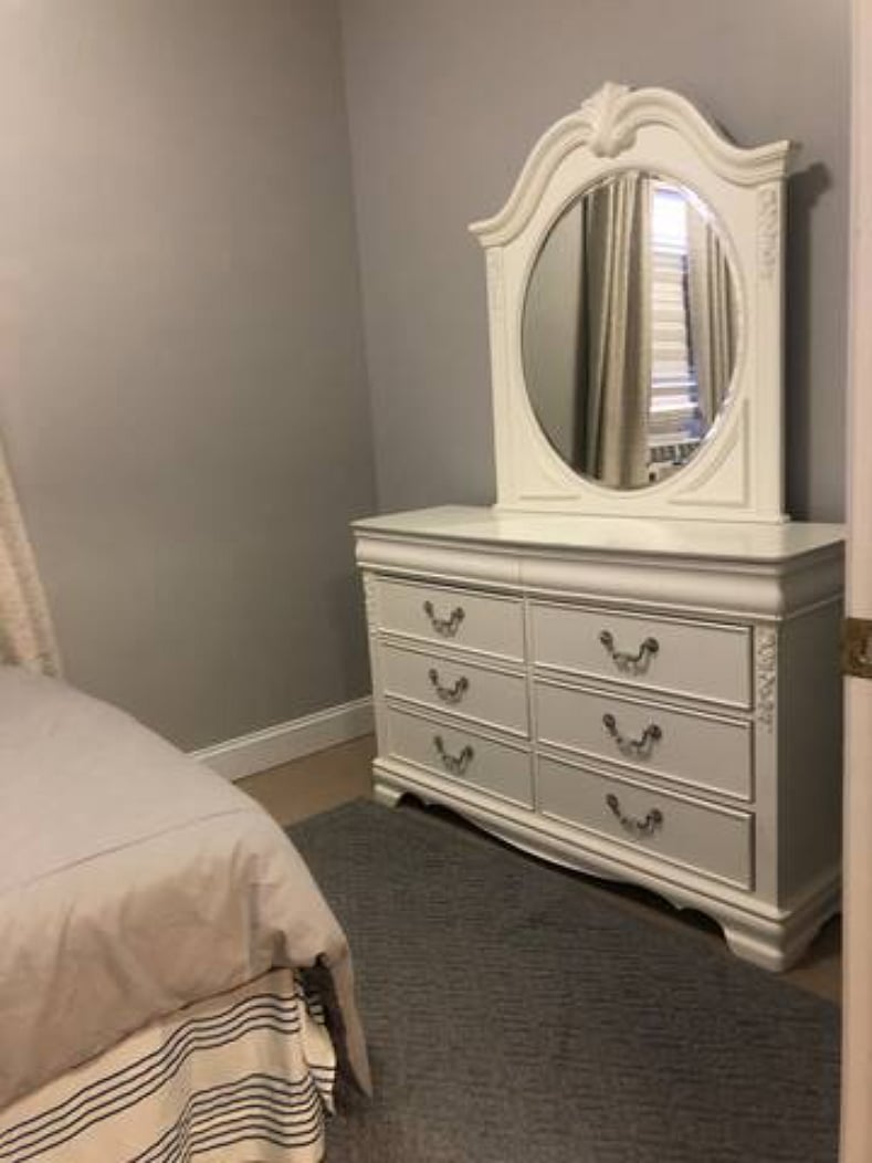 full bedroom in 2-bedroom apartment.