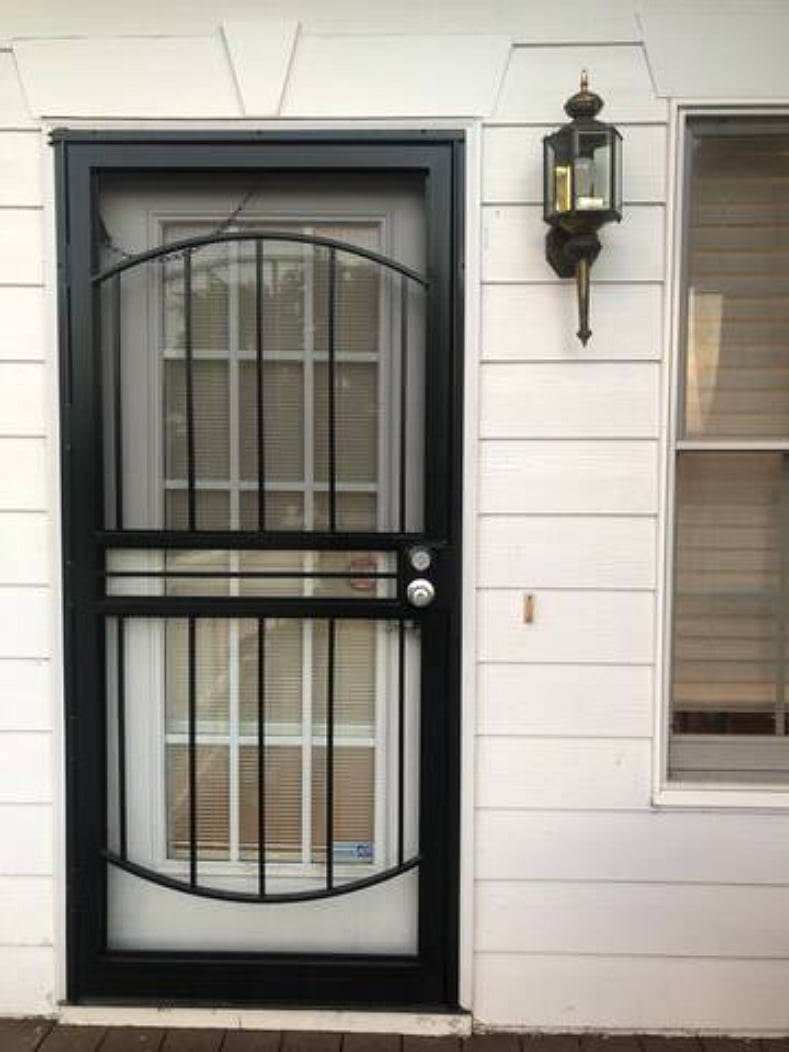 Entrance to apartment off of back deck.