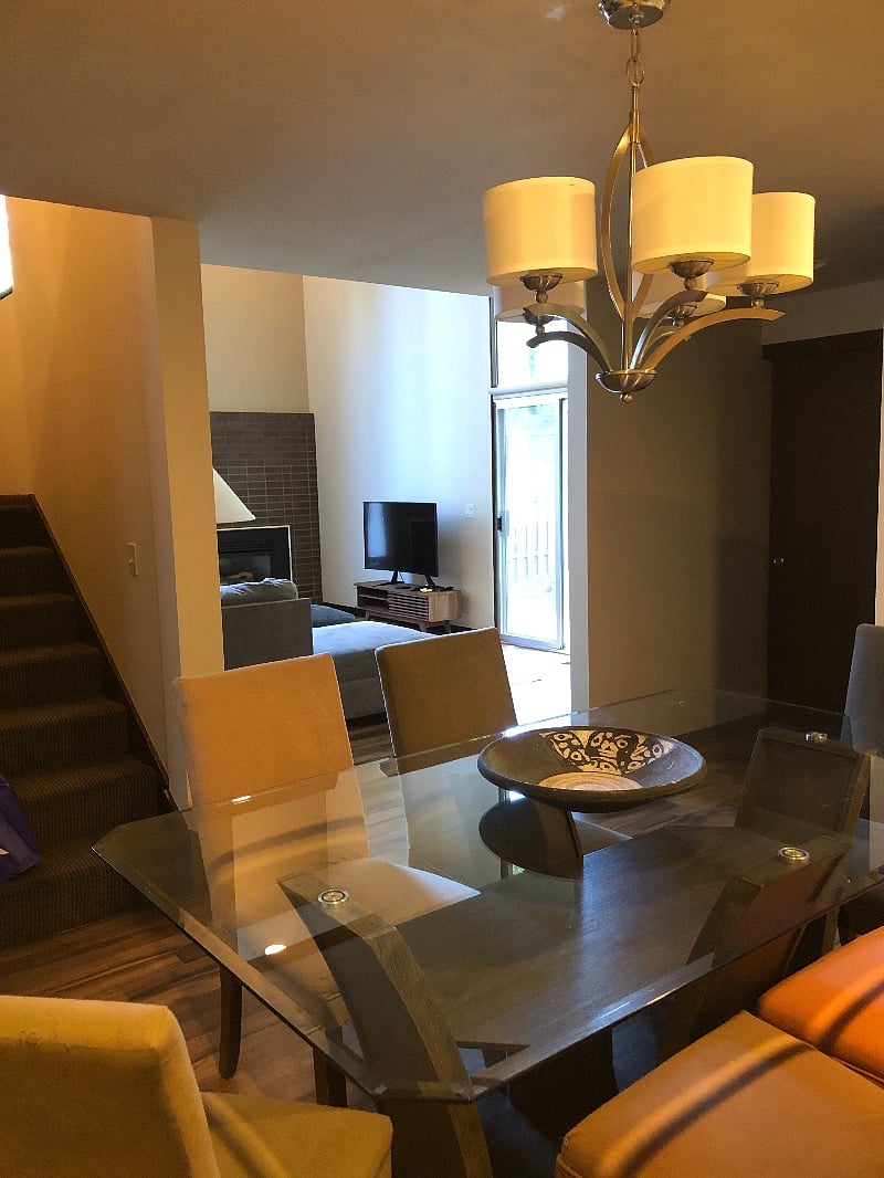 living/dining room/stairs up