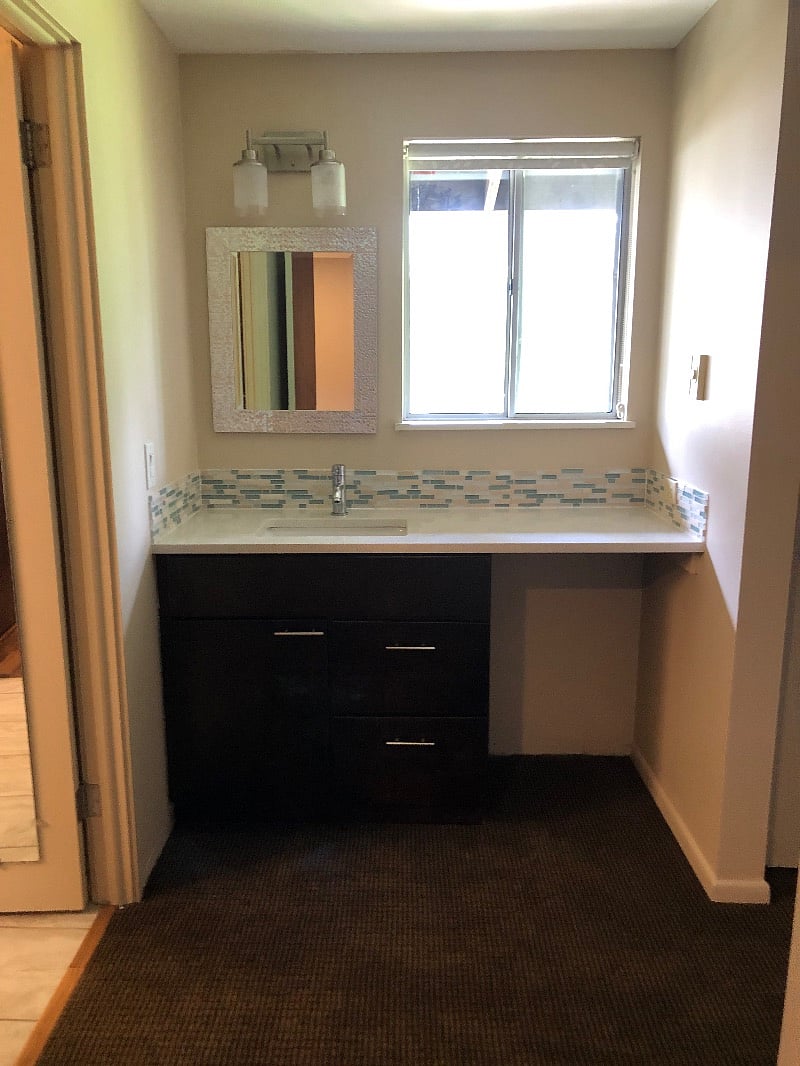 master bath separate vanity area
