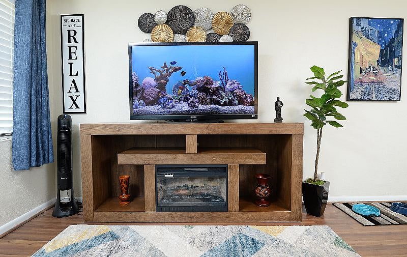 Roku, You TubeTV, and Electric Fireplace