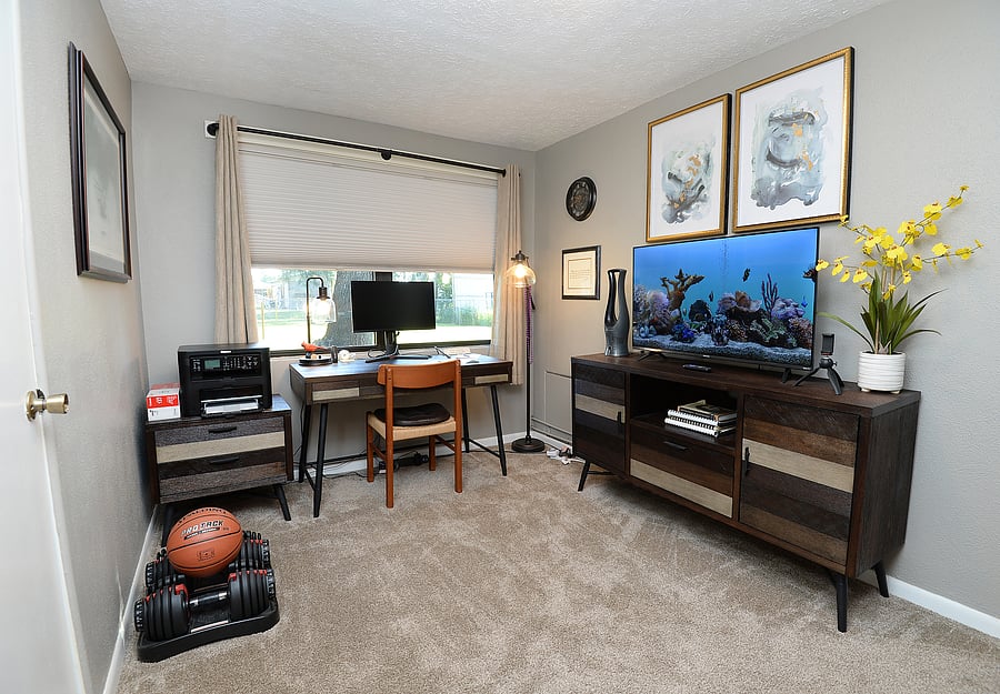 Dedicated Office overlooking peaceful backyard