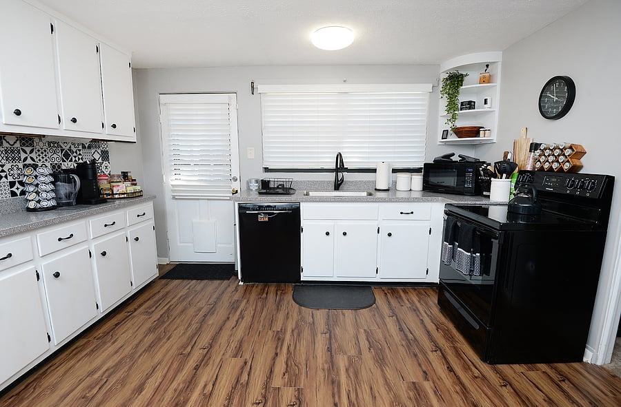 Large and fully stocked kitchen