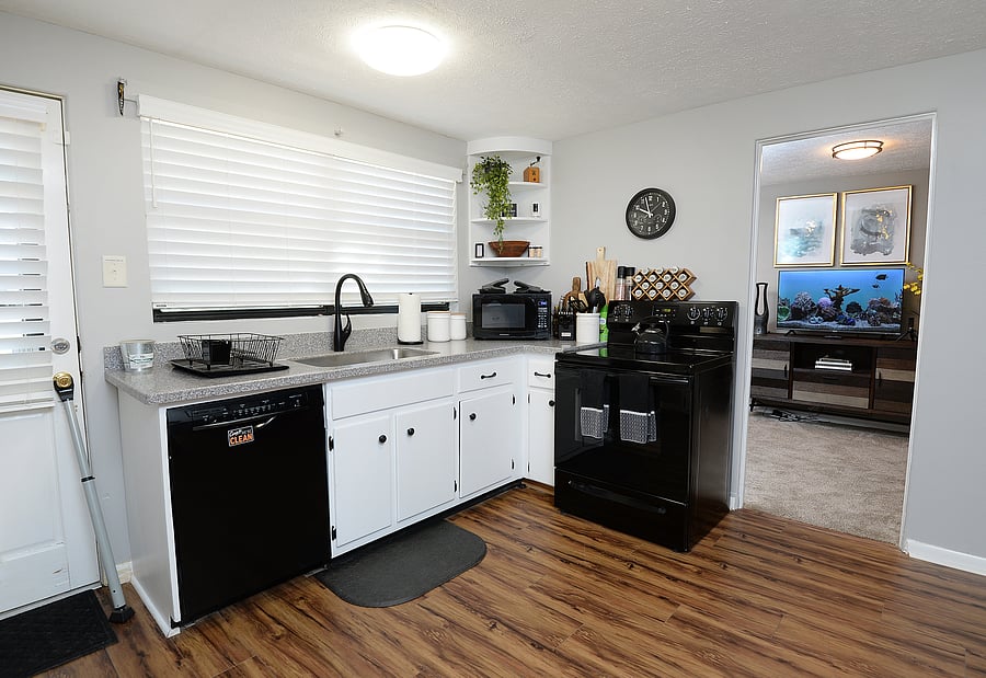 Large and fully stocked kitchen