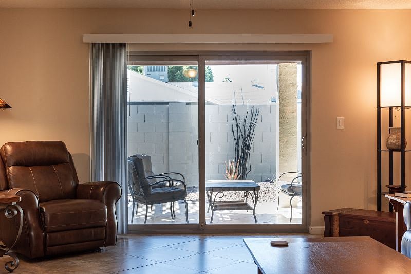 Sliding door to patio