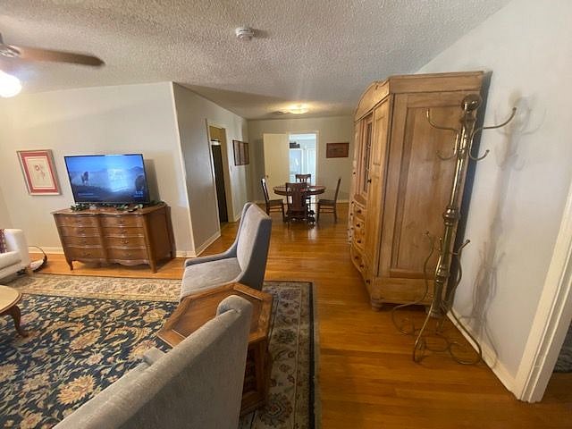Living area is complete with a new television ready for streaming.  