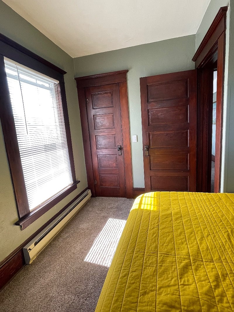 All doors are original and solid wood. 
