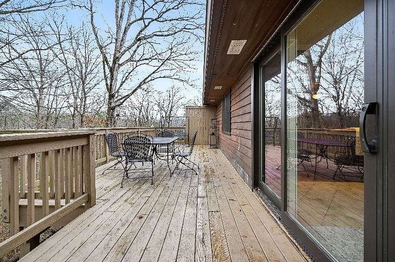 Large back porch