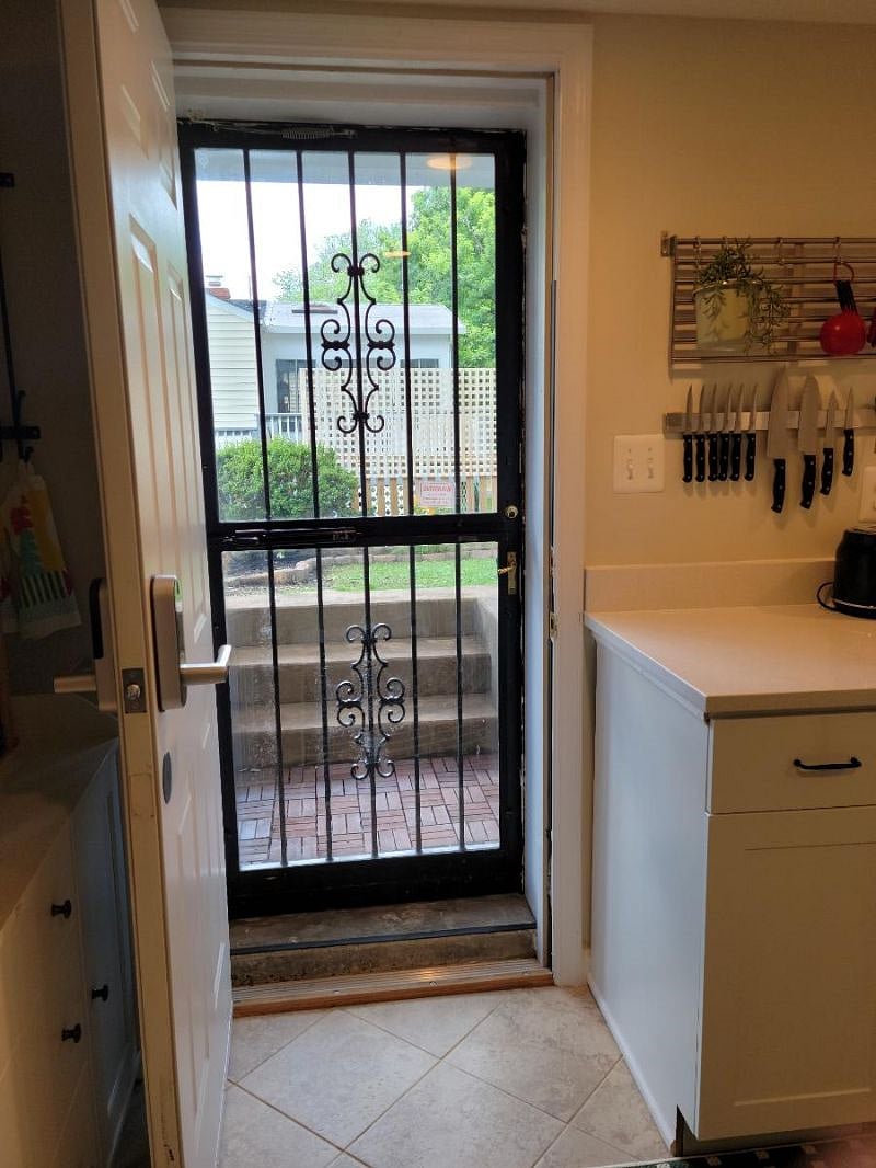 Front door. Entry is keyless system.
