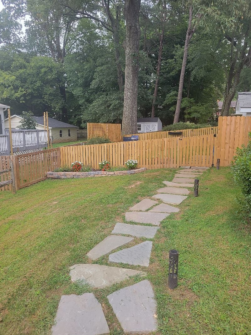 Walkway to your apartment.