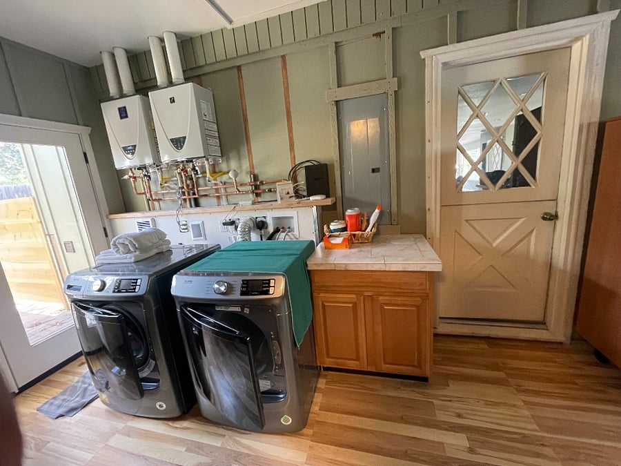 Shared laundry area