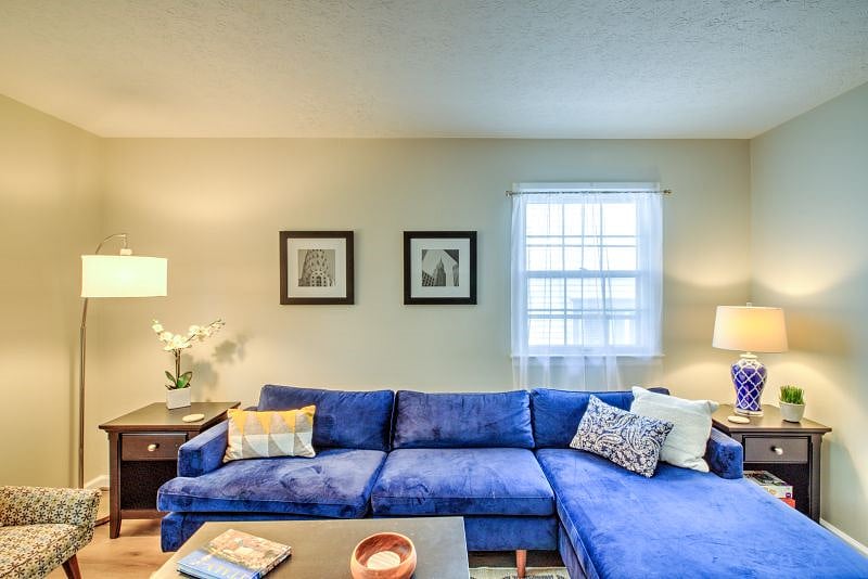 Plenty of seating and light in this room