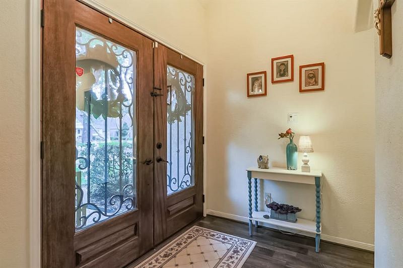 Your large double doors that lead to your hallway and straight to your bedroom and bathroom.