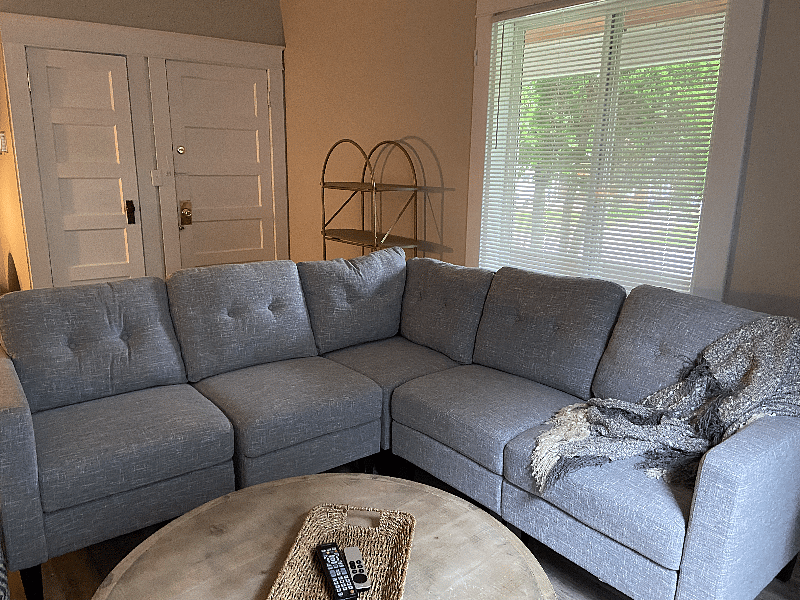 Living Room showing Front Door