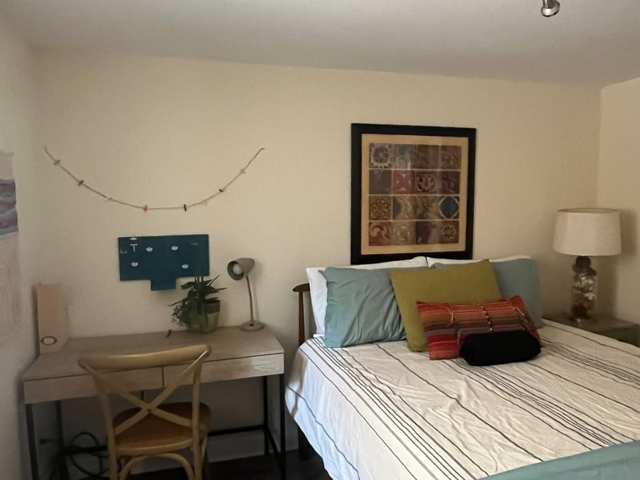 cozy, homey environment for work or sleep