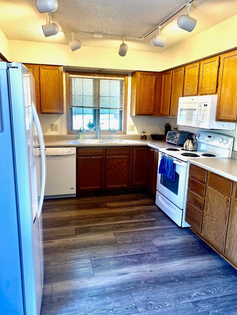 Kitchen with newer appliances