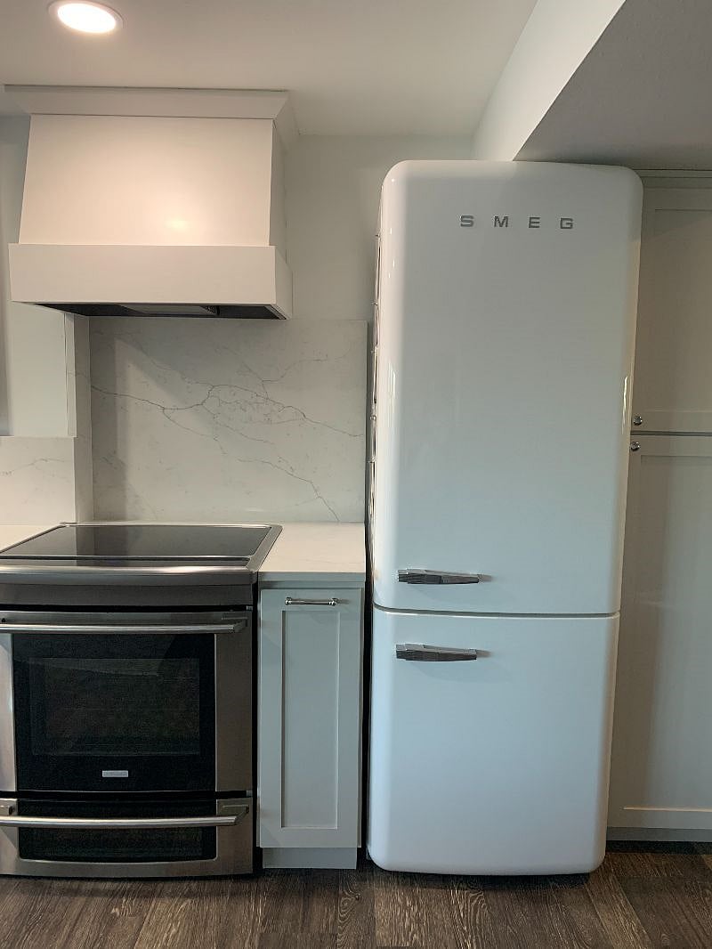 Exhaust fan to use while cooking and large SMEG fridge/freezer