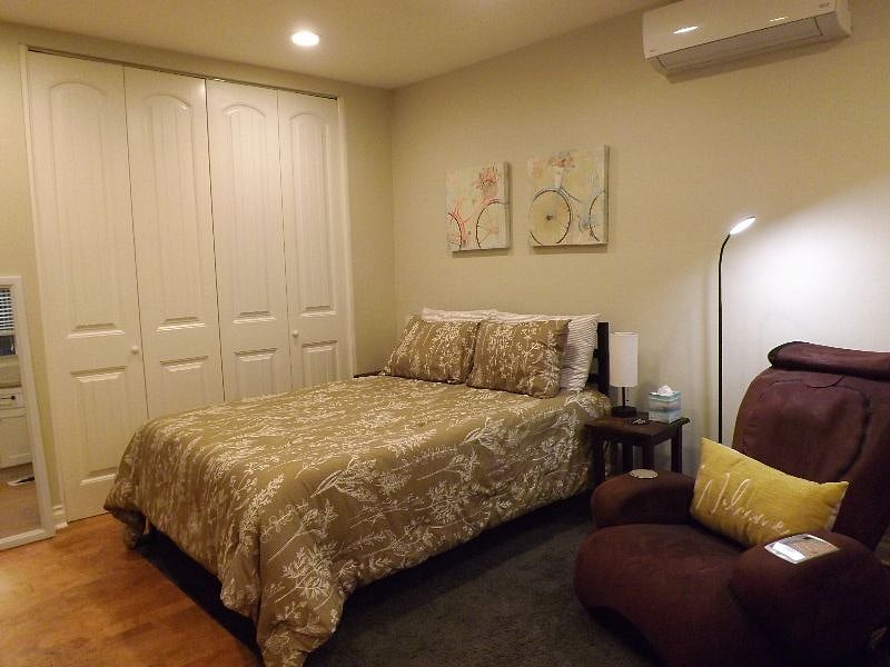 Room at night time.