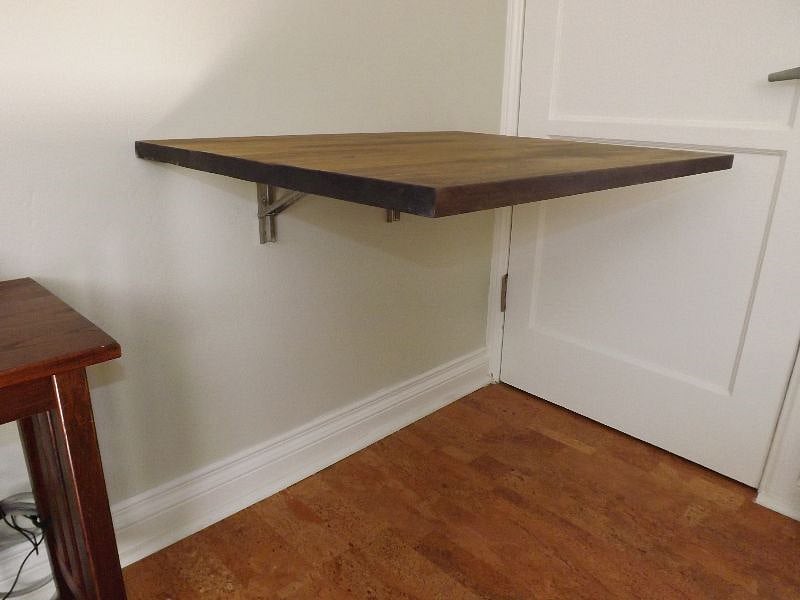 Folding desk (folding chair is provided in the closet).