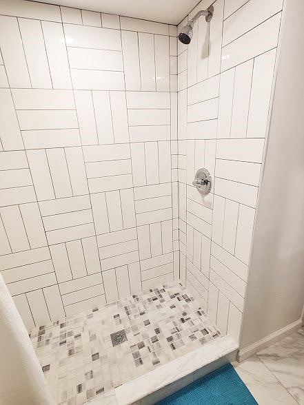 Large clean shower area