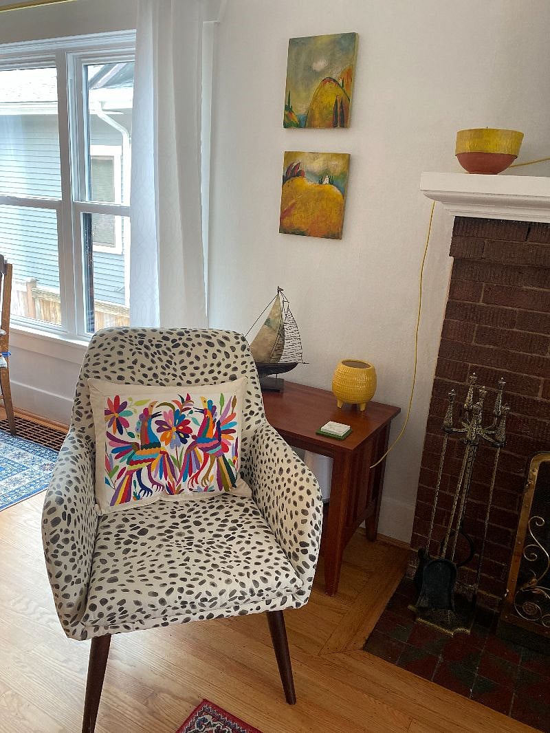 2 designer chairs in Living Room