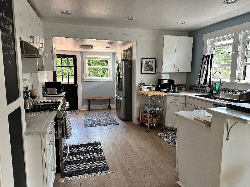 Kitchen from living room