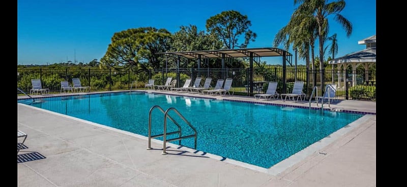 The pool is deep at one end and perfect for laps. Most of the time its either empty or very quiet with only one or two people, especially since Covid save all those