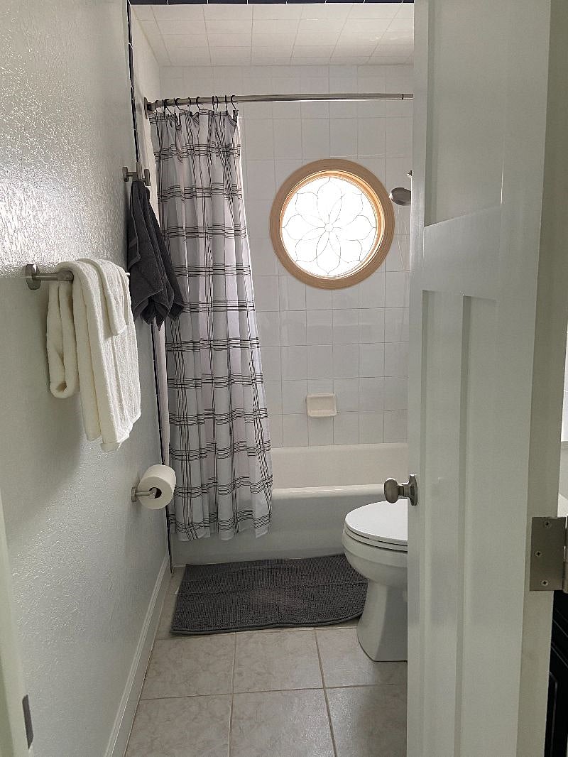 Hall Bathroom - this full bath is shared by bedroom 2 and 3