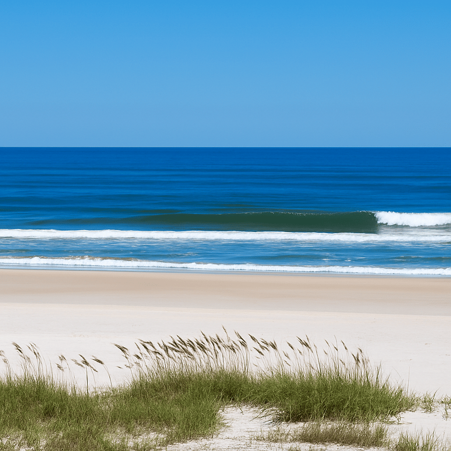 Nearby beach access, approximately 15 minutes from the home