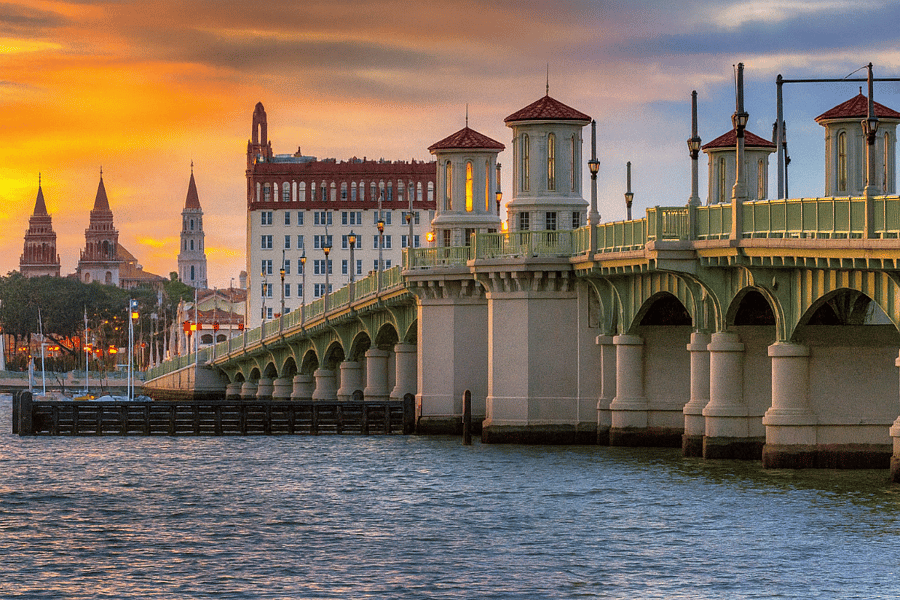 Historic Downtown St. Augustine and Bridge of Lions, approx. 15 minutes away