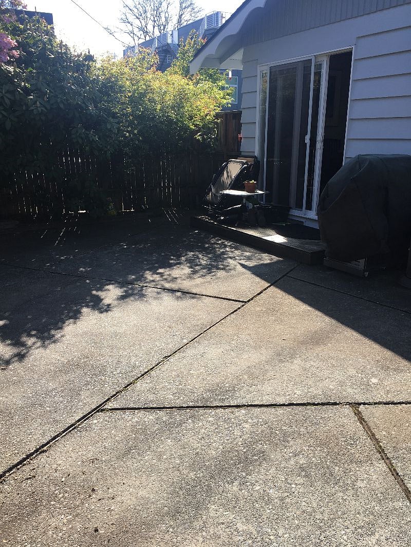 Patio space / entrance to house