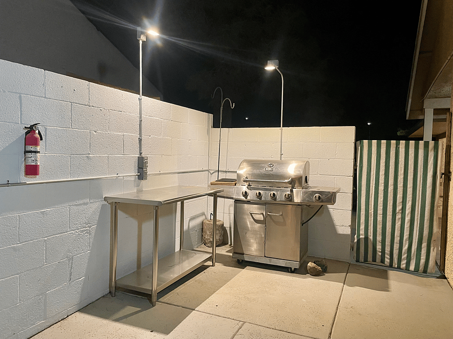 BBQ Grill Area w/ Lights