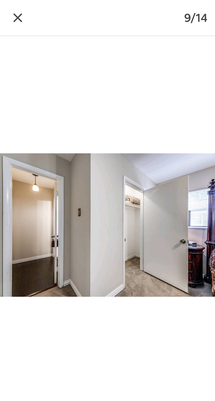 Large walk in closet