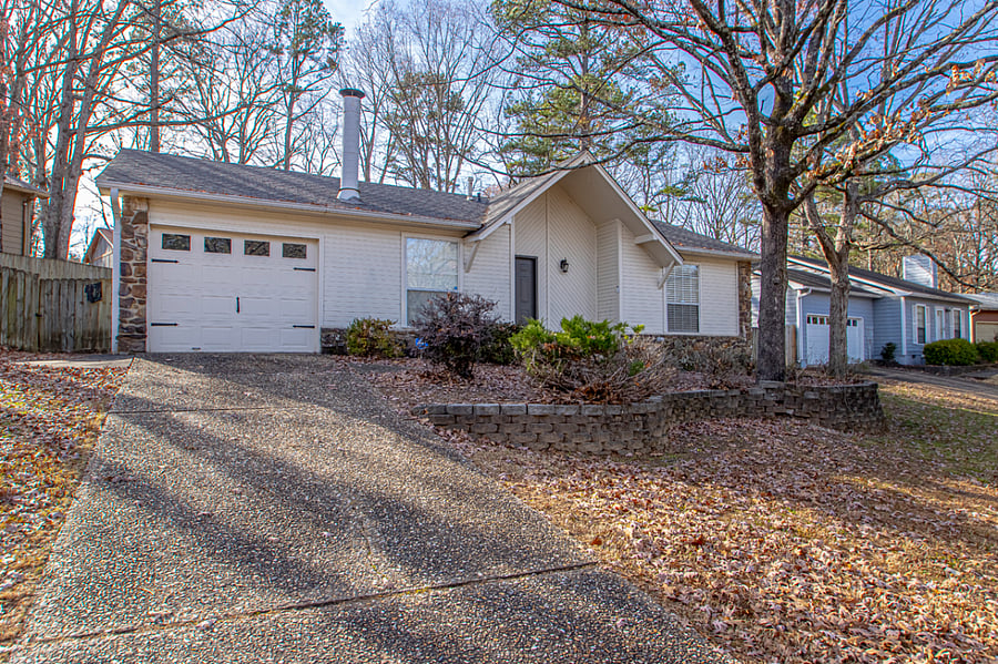 Rear of the home